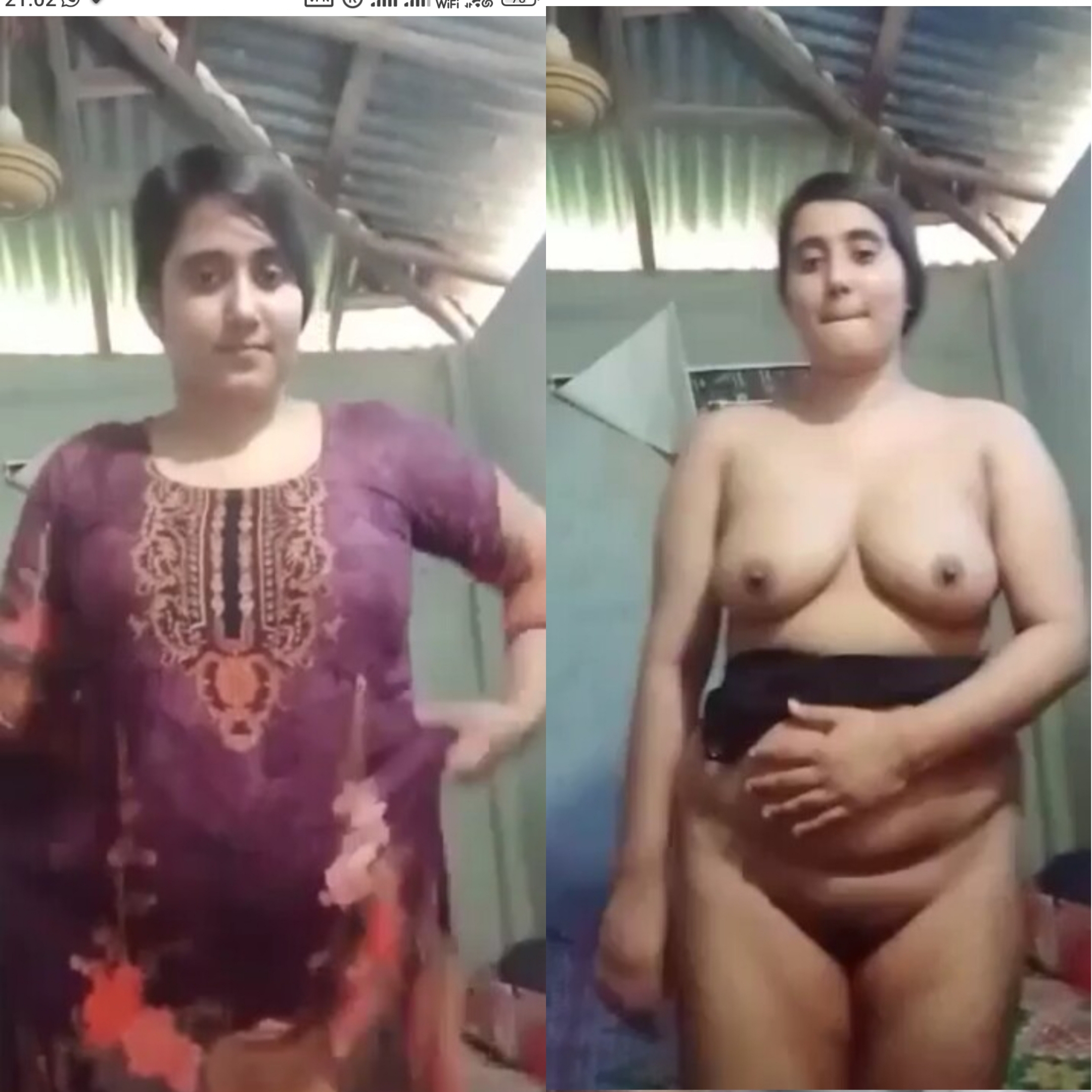 Curvy Figure Beautiful Sexy Horny Village Girl Fingering