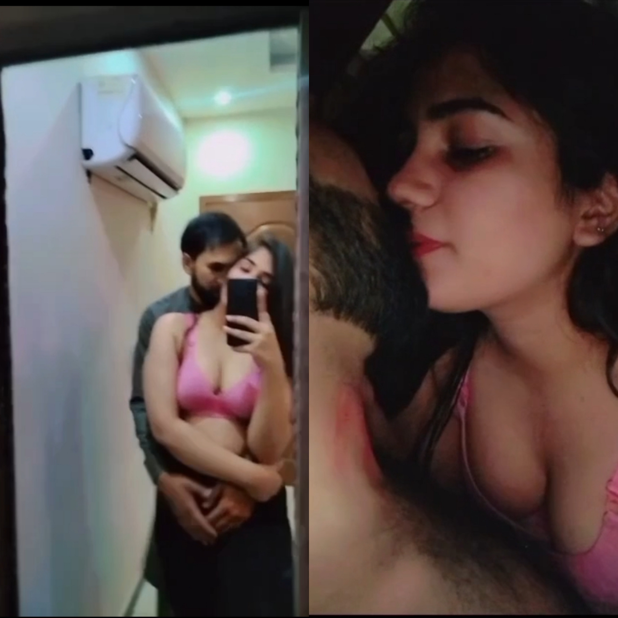 Pak bf and Hot gf kissing at hotel room