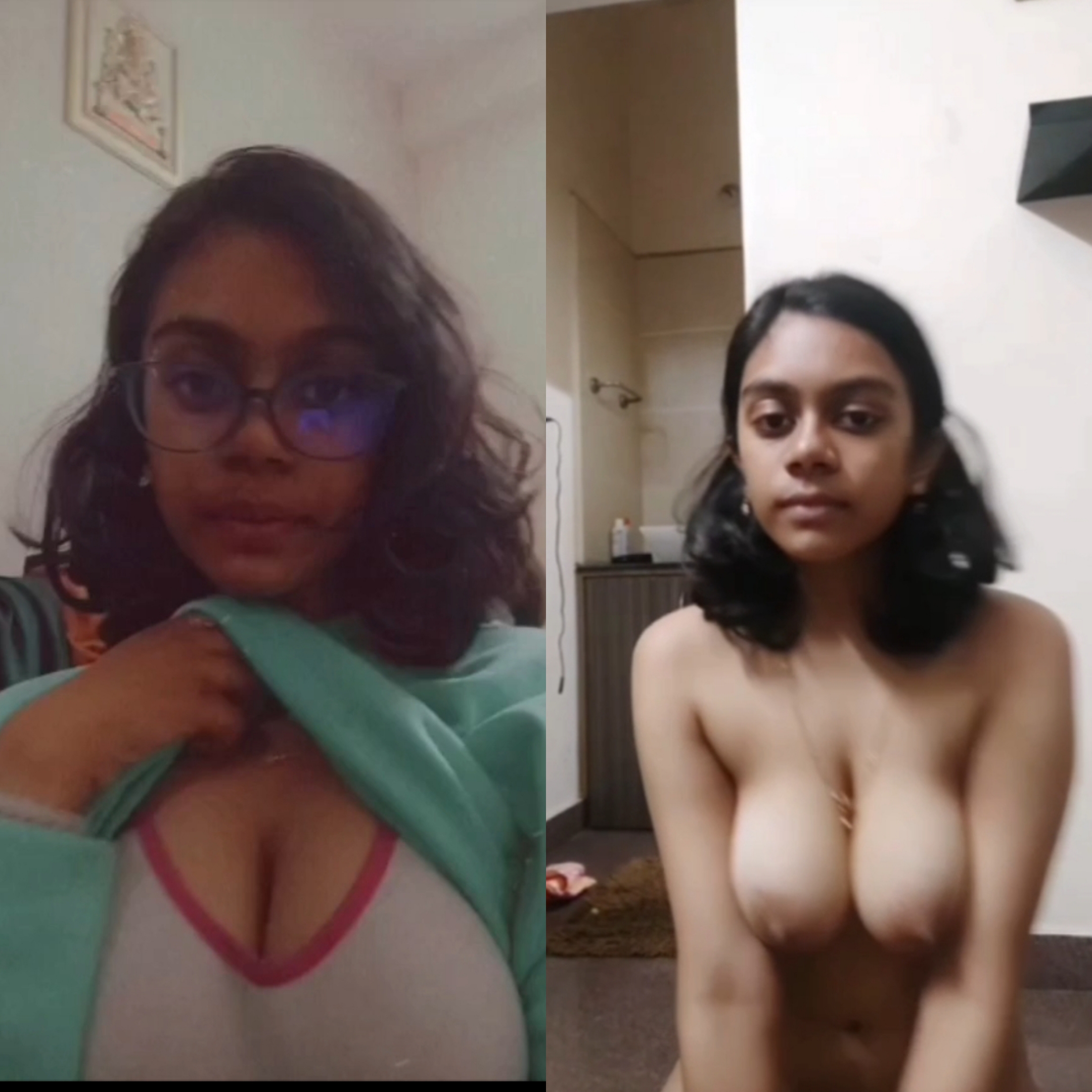 Cute girl showing boobs and Ass
