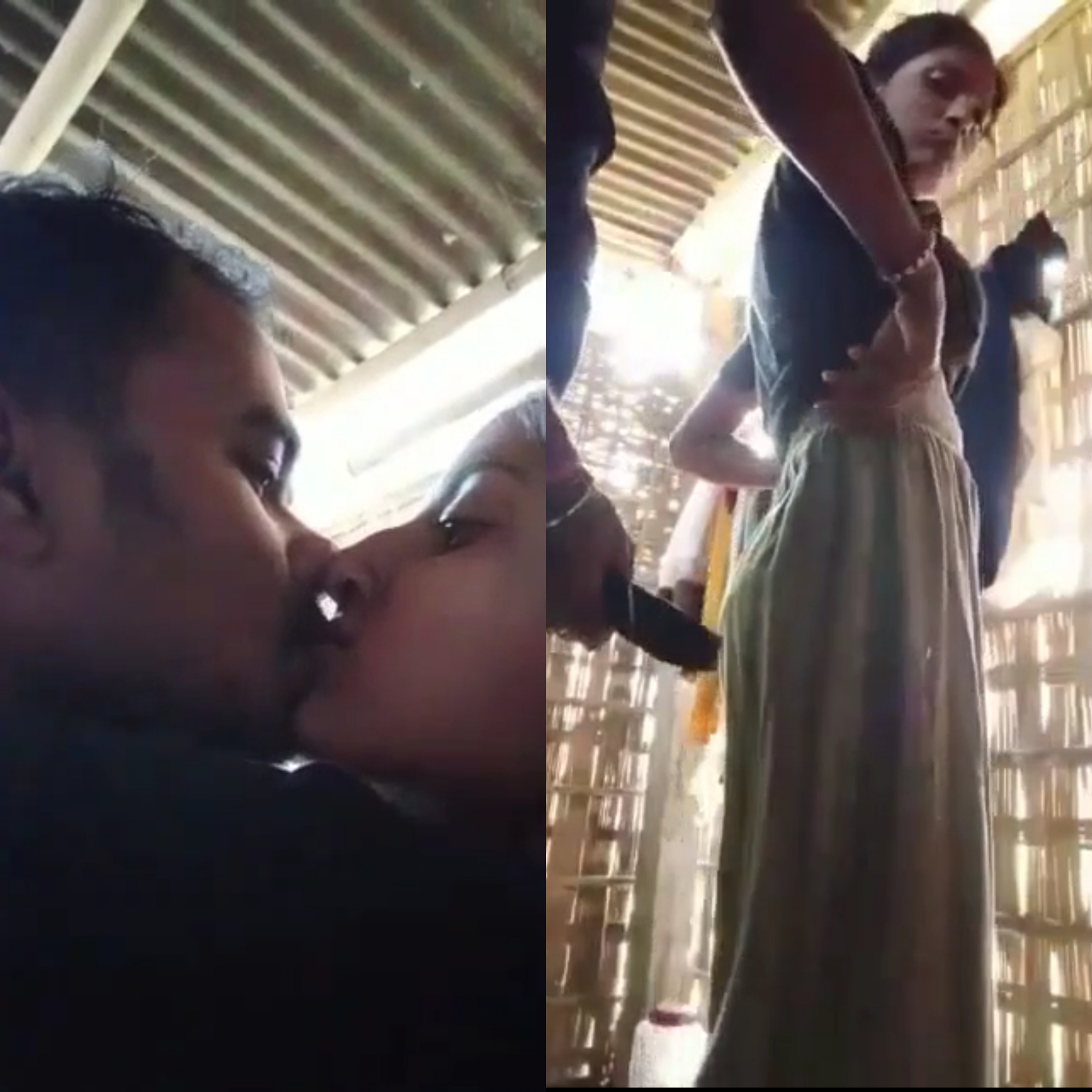 Desi girl fucked with neighbour in bamboo hut