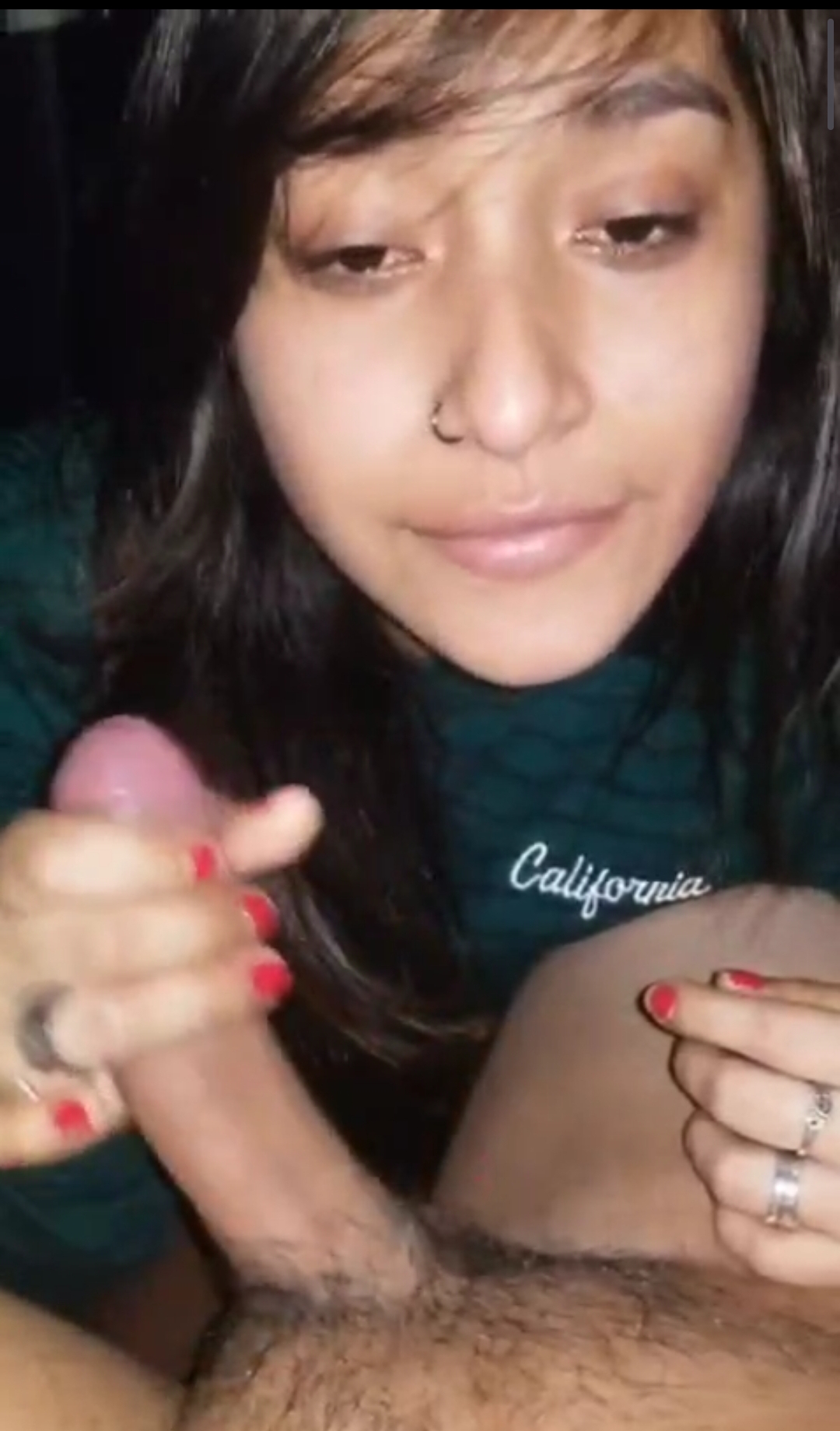 Hot Desi girl Sucking and fucking through sperm on her pussy