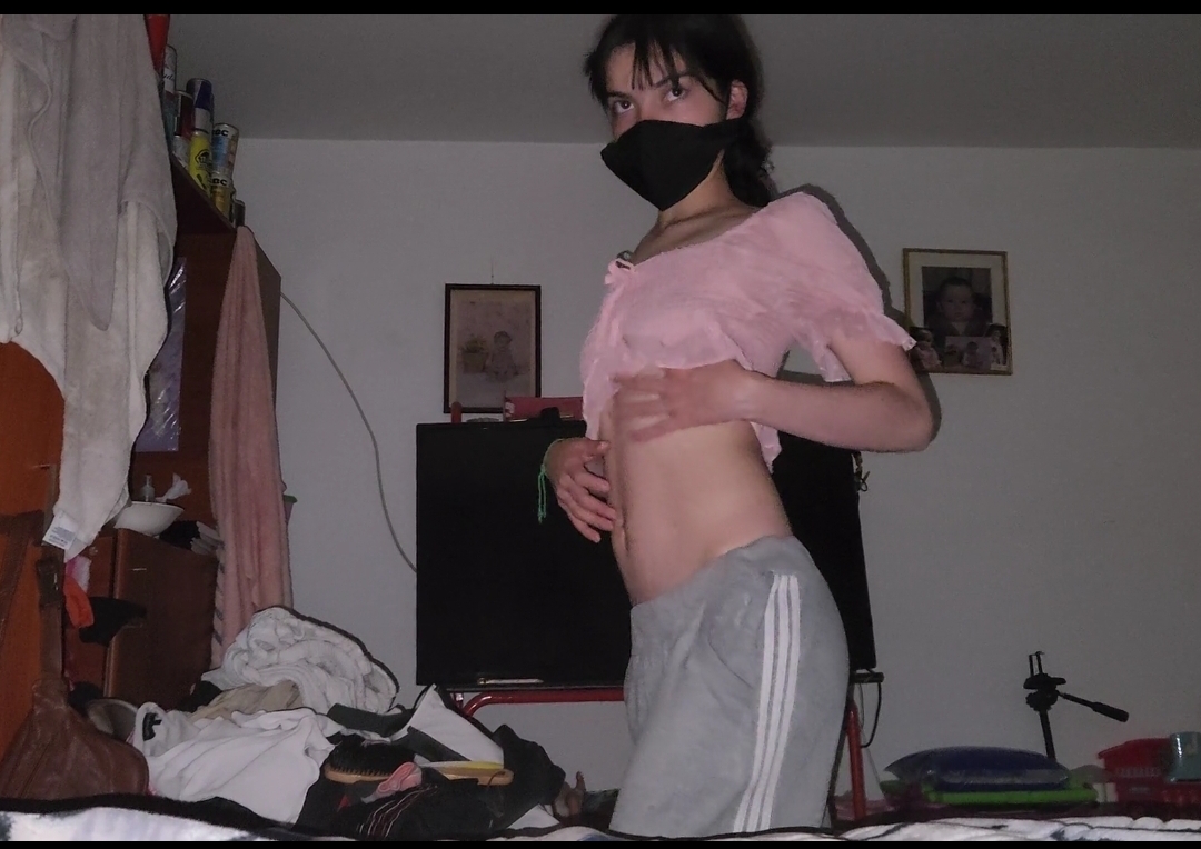 He fucks his stepsister in silence so no one notices she strips naked to fuck her pink vagina1080p